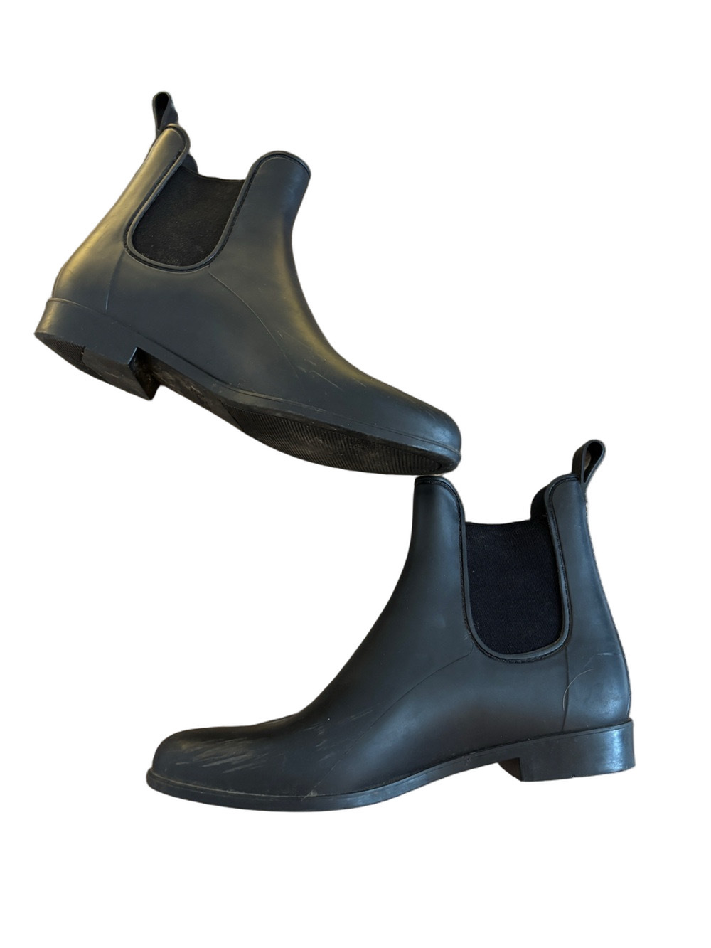 Sam Edelman Black Tinsley Rubber Rain Boot SZ 10 - Picture 6 of 12